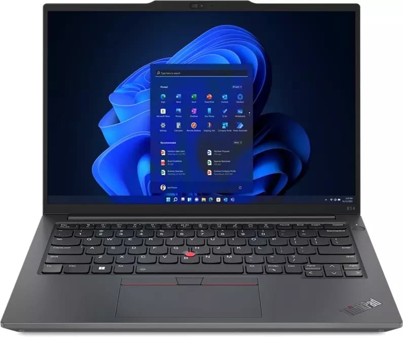 Lenovo ThinkPad E14 G5 | 14,0 pouces - AMD Ryzen 3 7330U @ 4,3 GHz - 8 GB DDR4 - 250 GB M.2 NvMe SSD - 1920 x 1080 FHD - Webcam - Windows 11 Professionnel