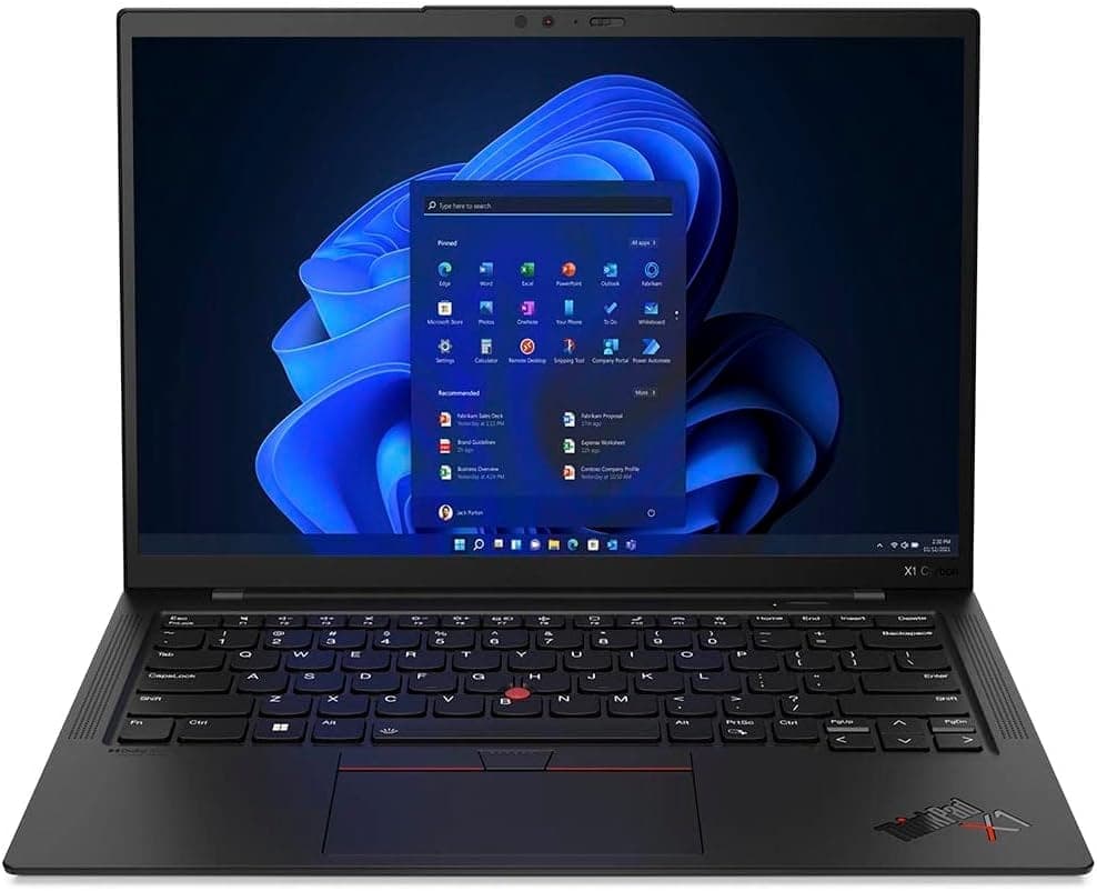 Lenovo ThinkPad X1 Carbon G8 | 14,0 pouces - Intel Core i5 10210U @ 1,6 GHz - 16 GB DDR3 - 500 GB M.2 NvMe SSD - 1920 x 1080 FHD - Webcam - Windows 11 Professionnel