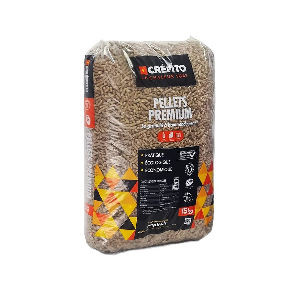  Granulés de Bois Crépito Sac de 15 kg 
