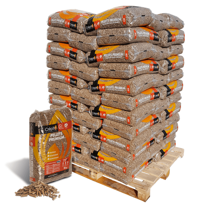  Pellets Premium Crépito - palette de 72 sacs de 15 kg 