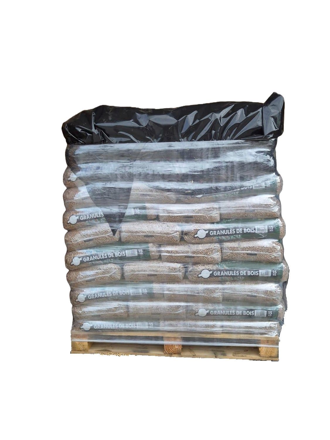  Palette de Granulés de bois DIN + Premium 72 sacs de 15 kg 