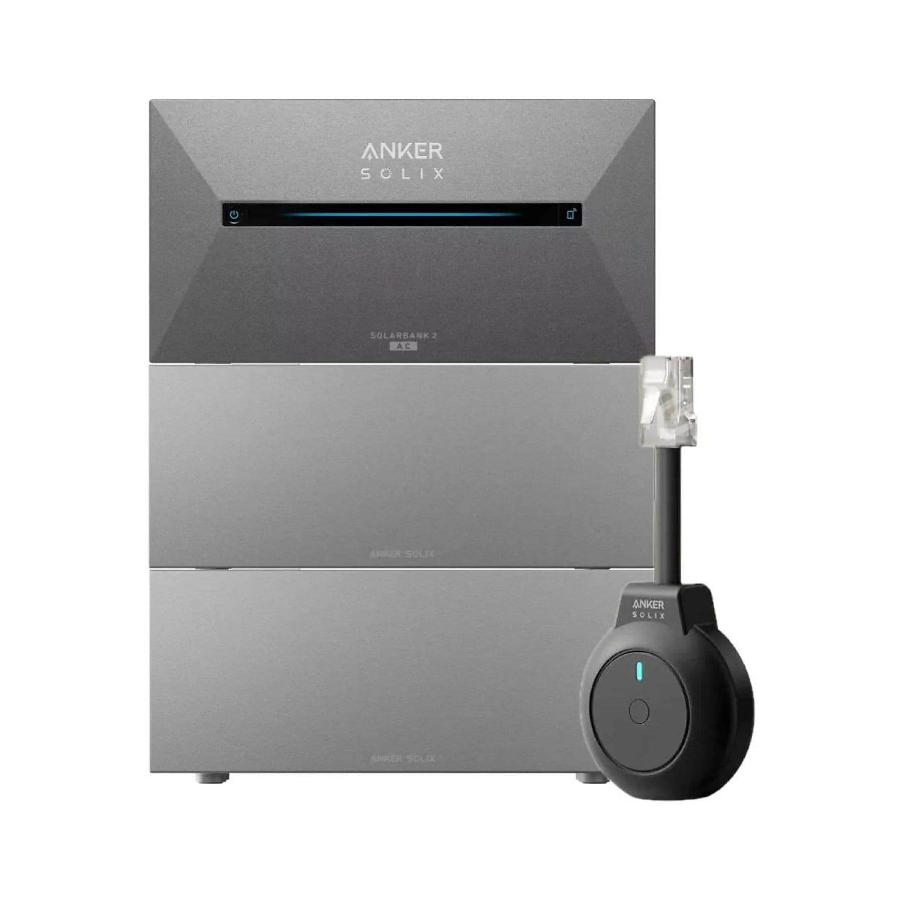  ANKER SOLIX Solarbank 3 E2700 Pro+SOLIX BP2700 Erweiterungsakku*2+SOLIX P1 Meter Solarpanel Schwarz 