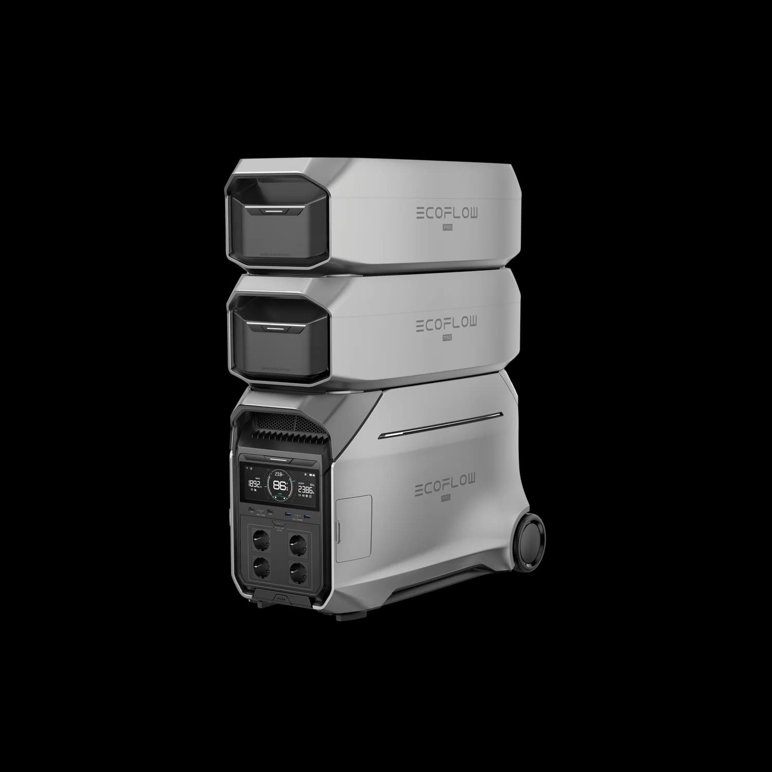  Intelligenter Zusatzakku für EcoFlow DELTA Pro 3 + 2 × Zusatzakku 