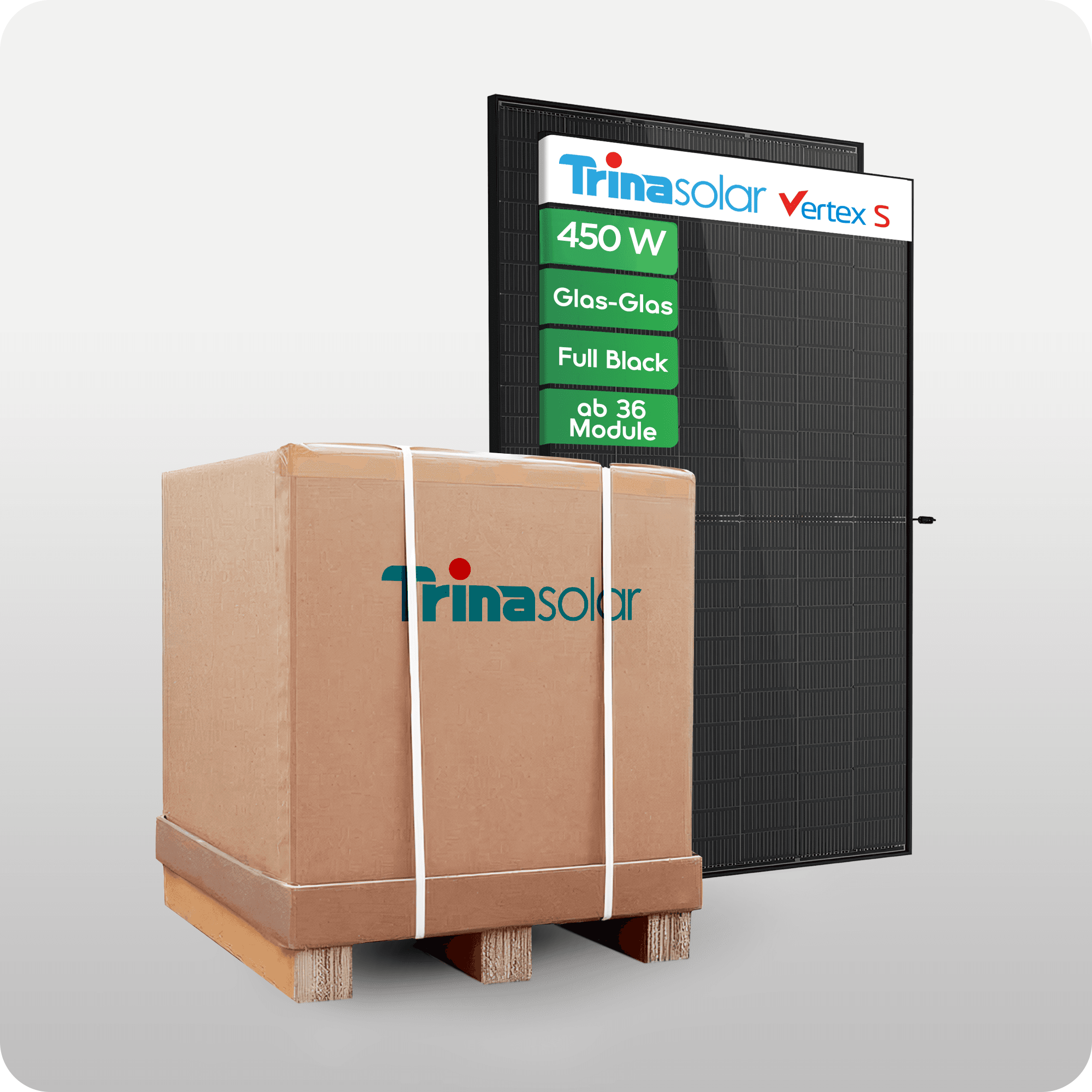  Palette 450W Trina Vertex S+ Glas Glas Solarmodul 16200wp 