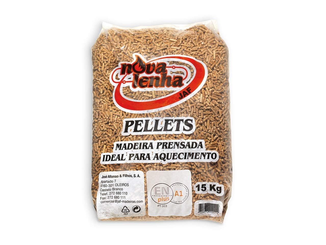 Pellets NOVA LENHA – Palette mit 77 Säcken à 15 kg