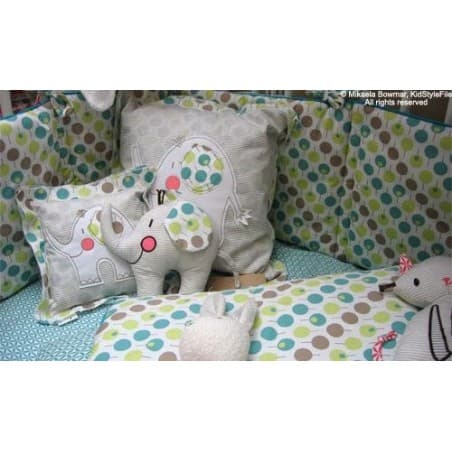 Coussin + housse Eléphant