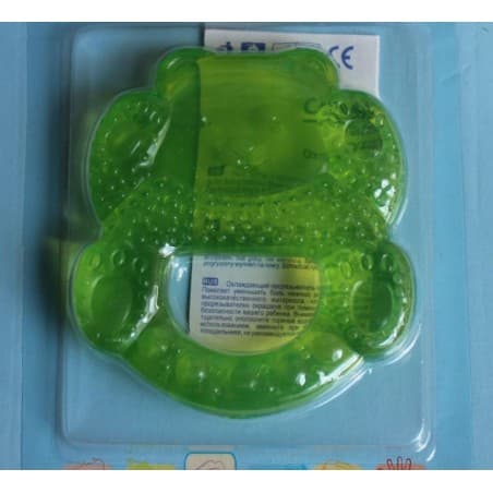 Anneau de dentition souple 'nounours' vert