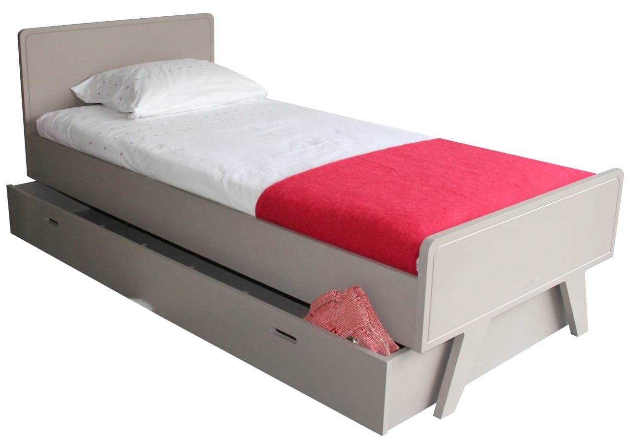 MATHY BY BOLS - Lit enfant  90x200 cm - Madavin Taupe