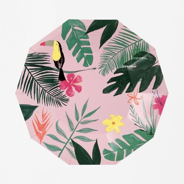 Meri Meri - Assiettes Tropical - Grandes