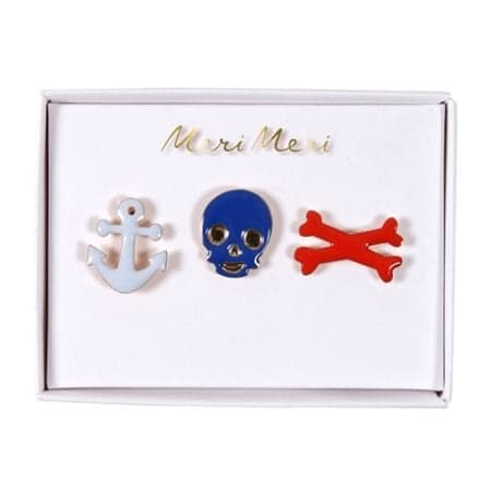Meri meri - Broches Pirates - Pack de 3