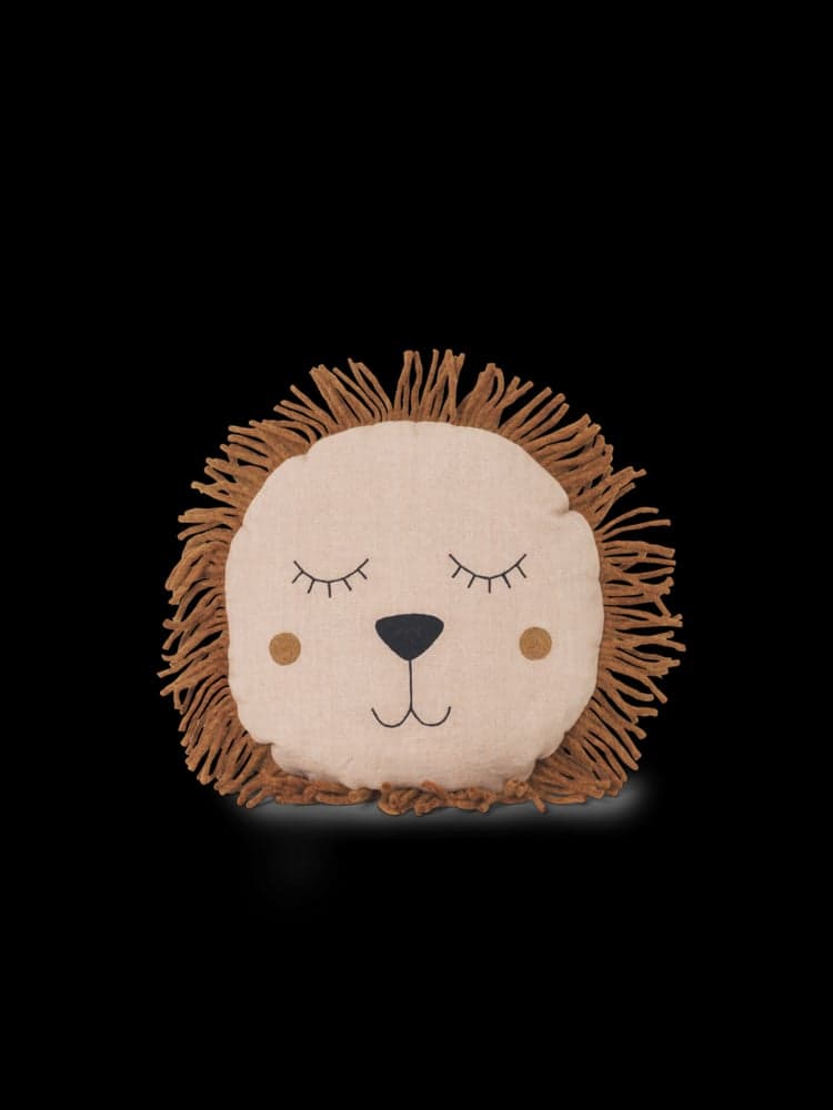 FERM LIVING - Coussin Safari Lion - Rose