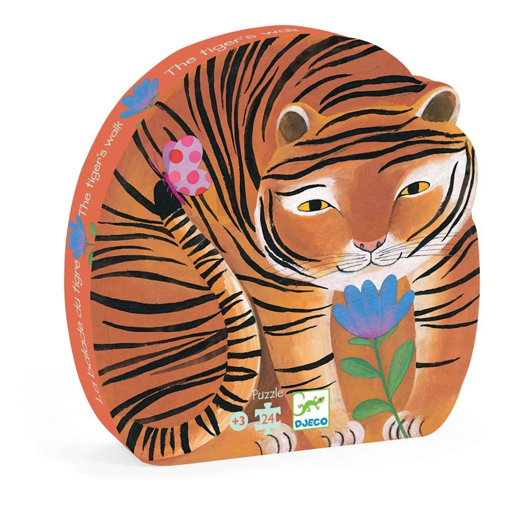 DJECO - PUZZLE SILHOUETTE - La ballade du tigre 24 pcs