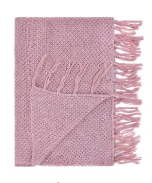 JACK N'A QU'UN OEIL - Plaid Mohair CANOPEE - Vieux Rose