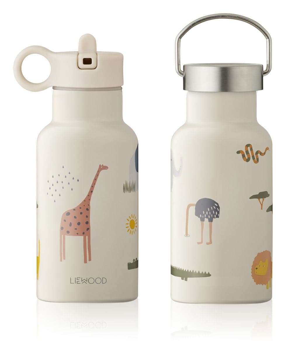 Liewood - Gourde à eau en acier Anker -  Safari Mix - Sable