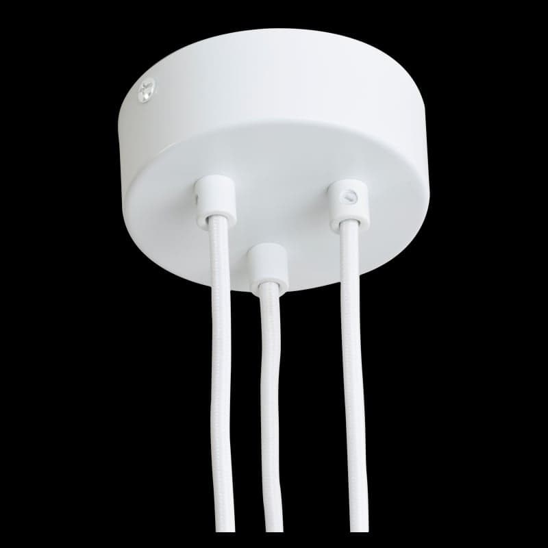 LA CASE DE COUSIN PAUL - Suspension simple - 3 Fils - blanc mat