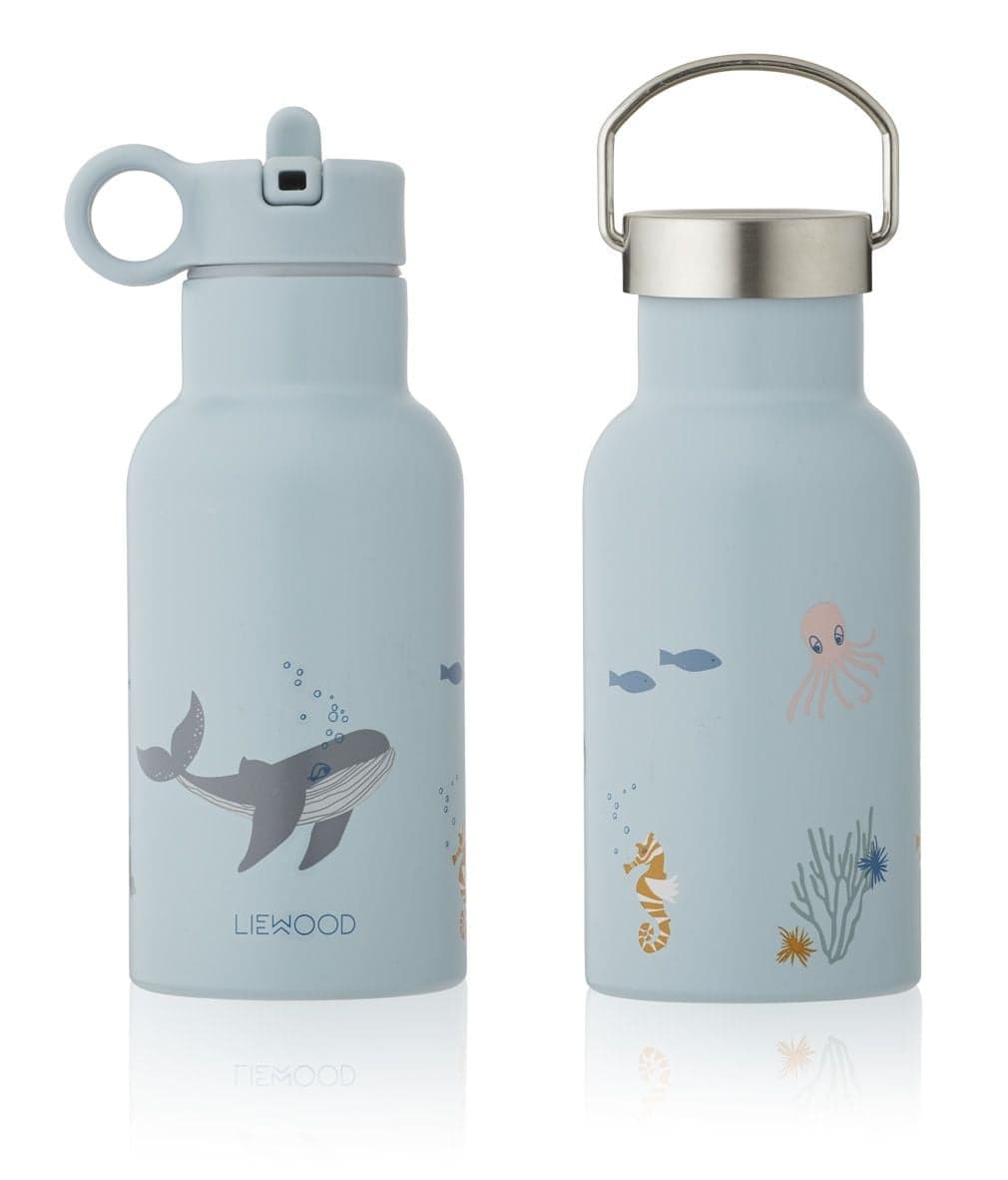 Liewood - Gourde à eau en acier Anker - Animaux Marins