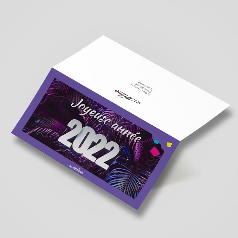 Cartes de vœux 4 pages 21x10 cm