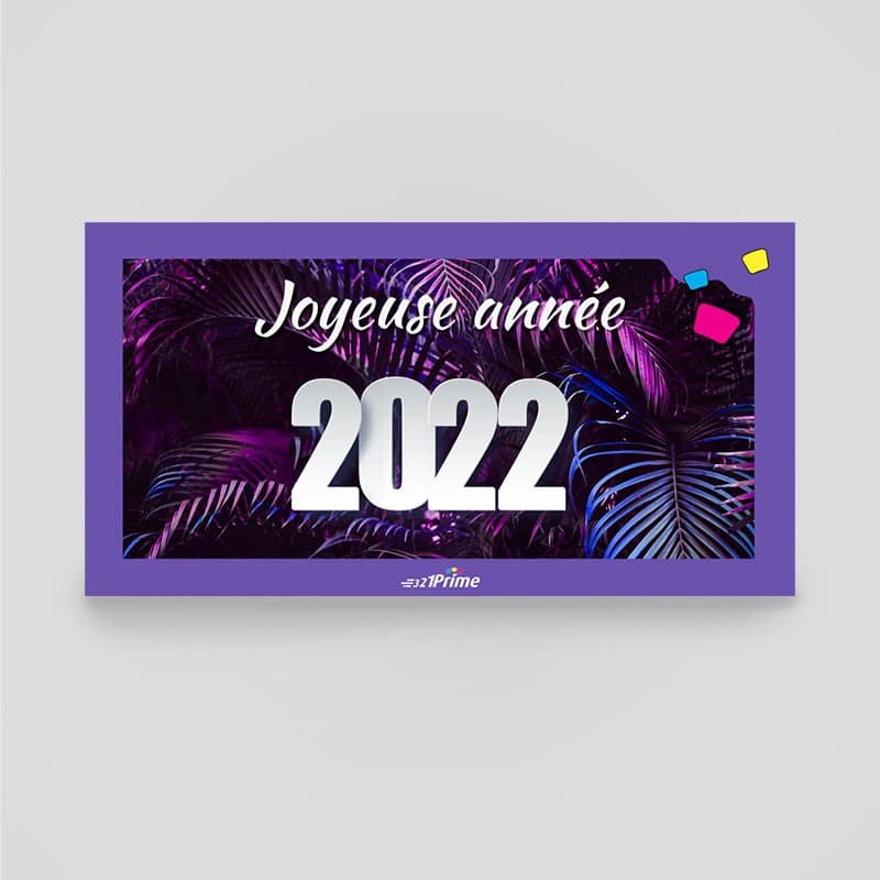 Cartes de voeux 21x10 cm