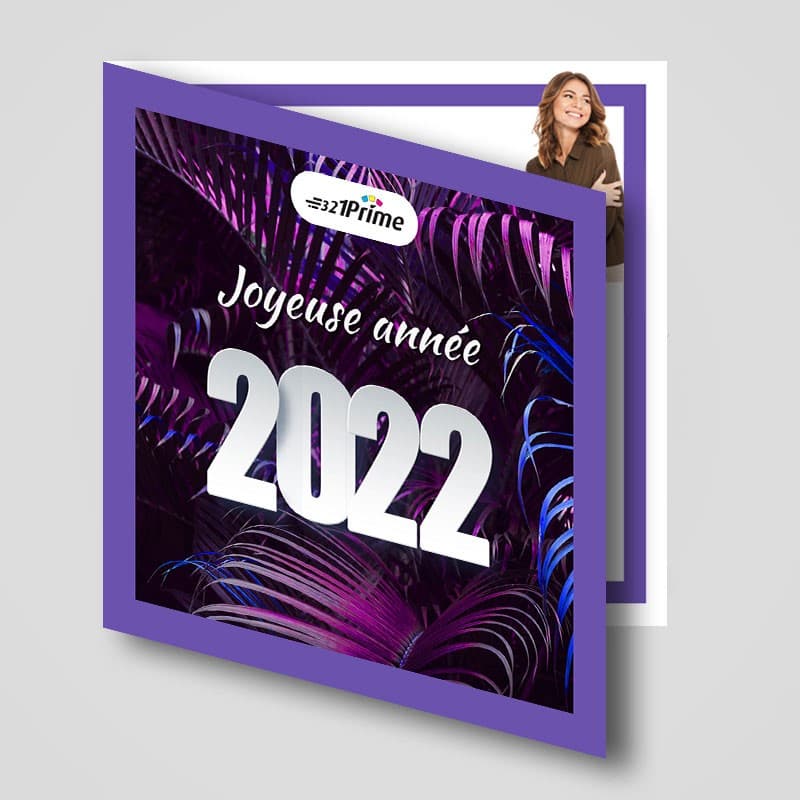 Cartes de vœux 4 pages 15x15 cm