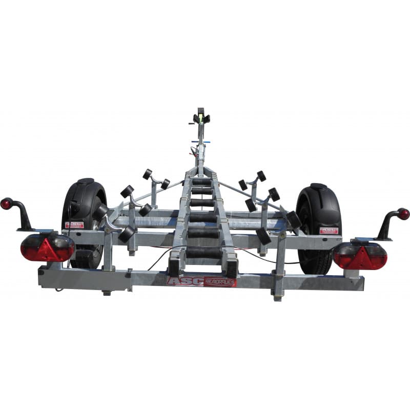 Remorque nautique ASC TB1132F pour bateaux rigides jusqu'à 1130kg