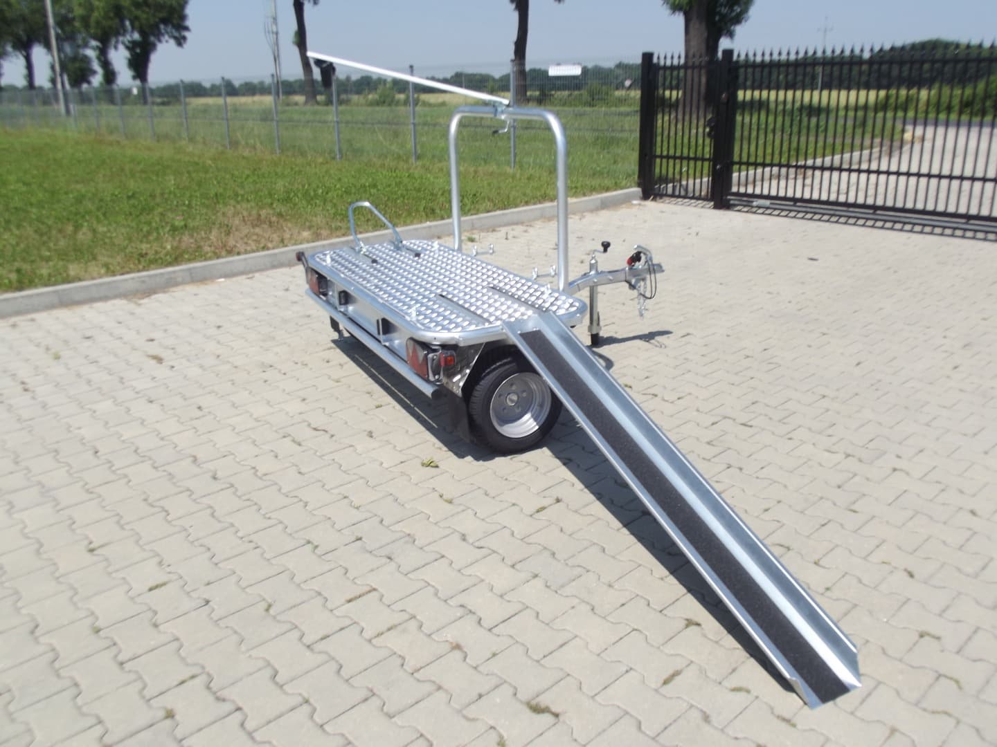 Remorque Porte Moto Transversale 750 kg 200 x 80 cm