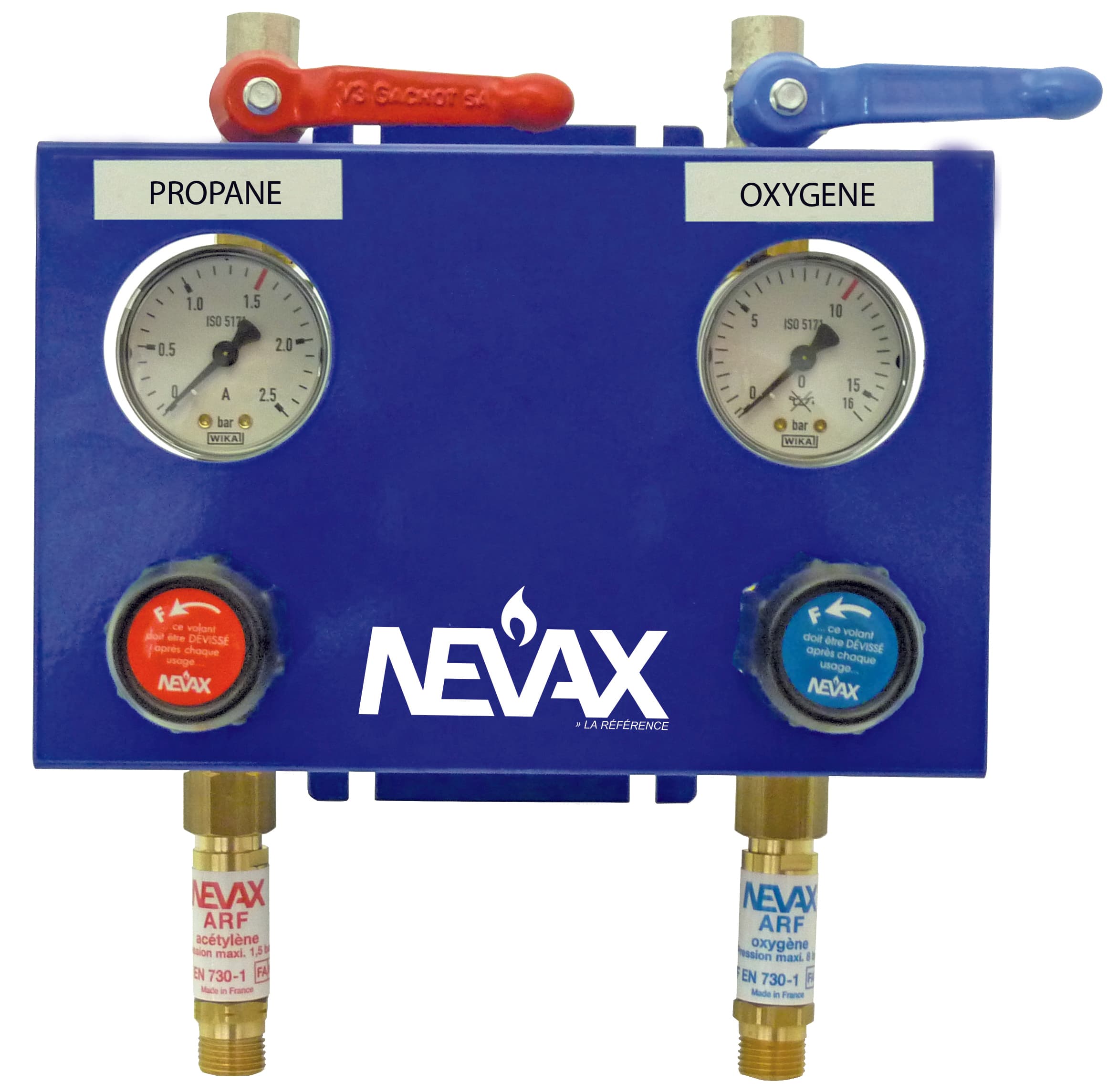 Tableau Bi-Gaz Propane-Oxy Castolin pour soudage et découpe