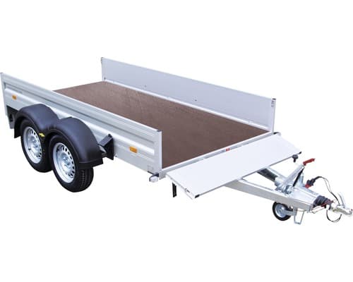 Remorque double essieu freinée Humbaur Alumaster Tandem 2500 – 3030x1500x350 mm – 2500 kg PTAC