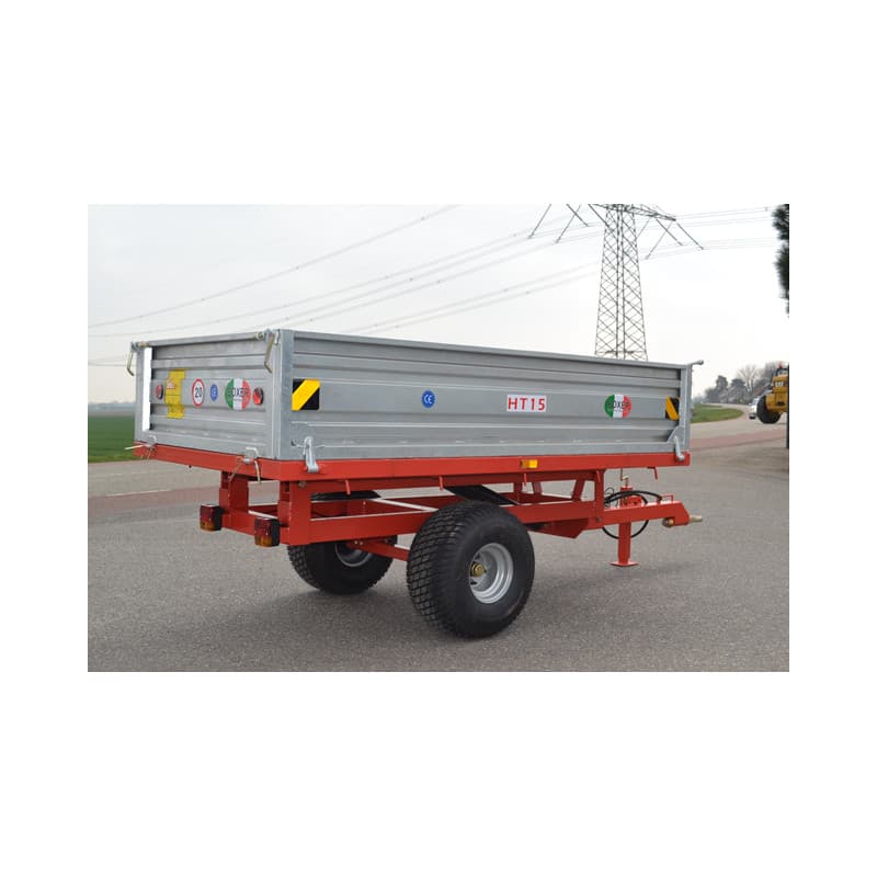 Remorque Basculante Agricole pour Tracteur Compact – Modèles HT15, HT25