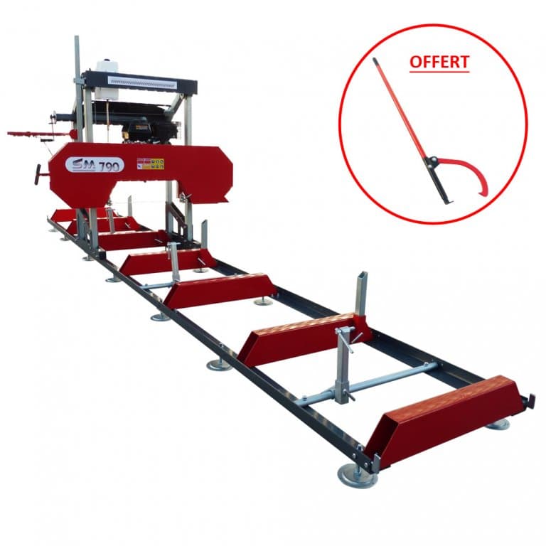 scierie mobile sm-790, thermique 15cv