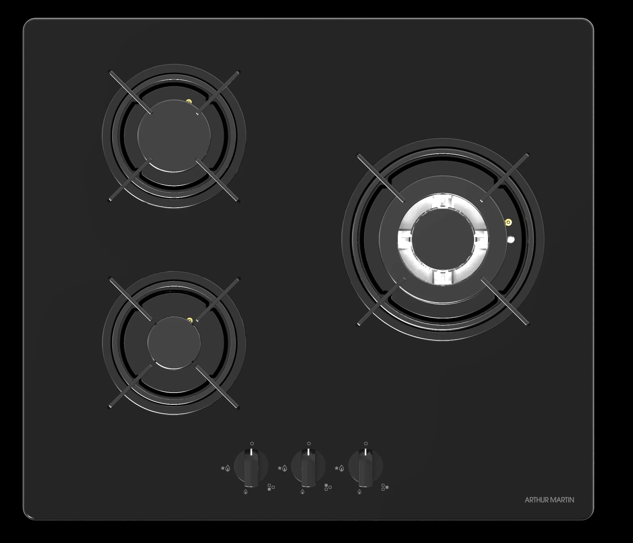 ARTHUR MARTIN – AMPGC13500GB – Plaque-gaz – 5250W