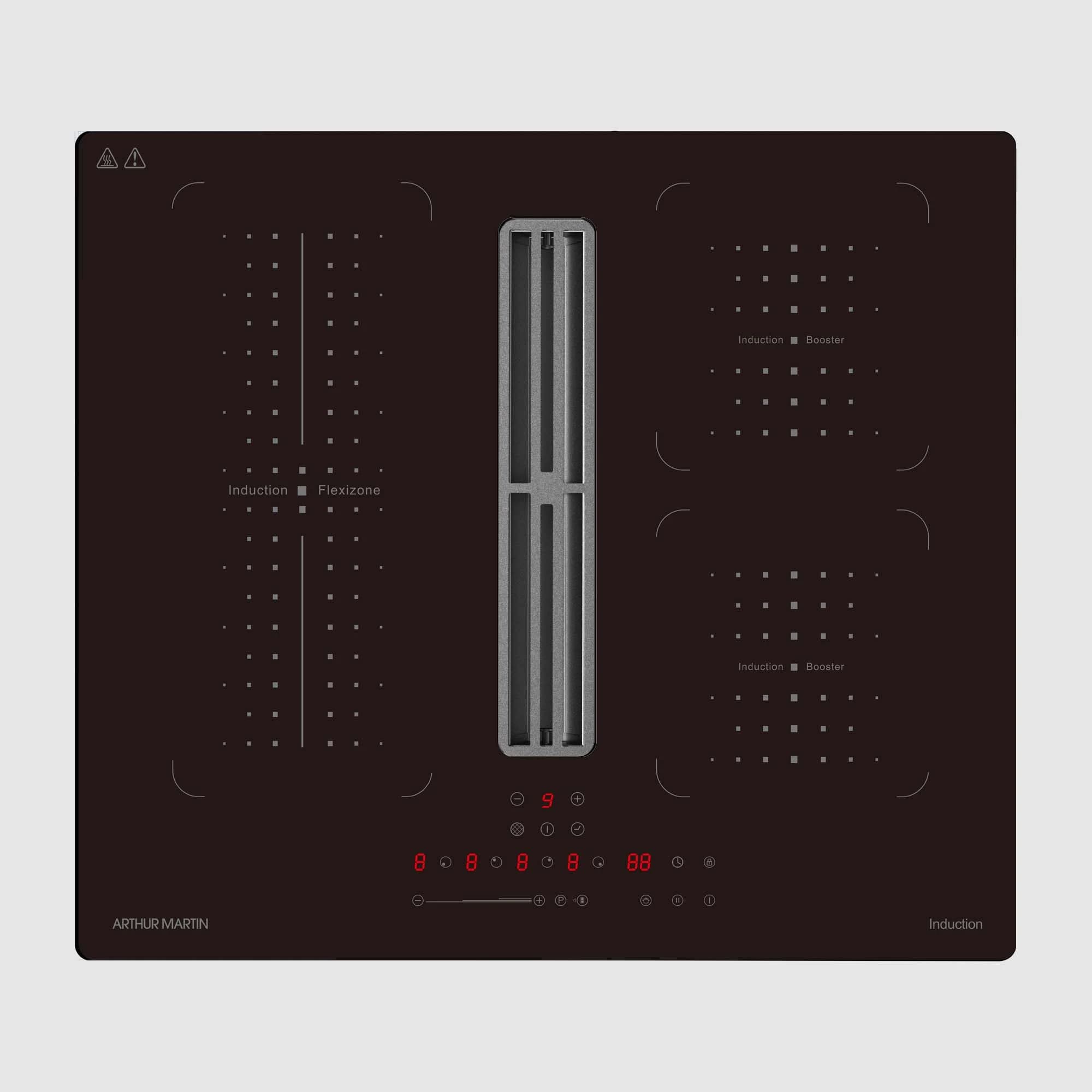 ARTHUR MARTIN – AMPIC1DA6070N – Plaque induction aspirante + Flexizone – 7370W