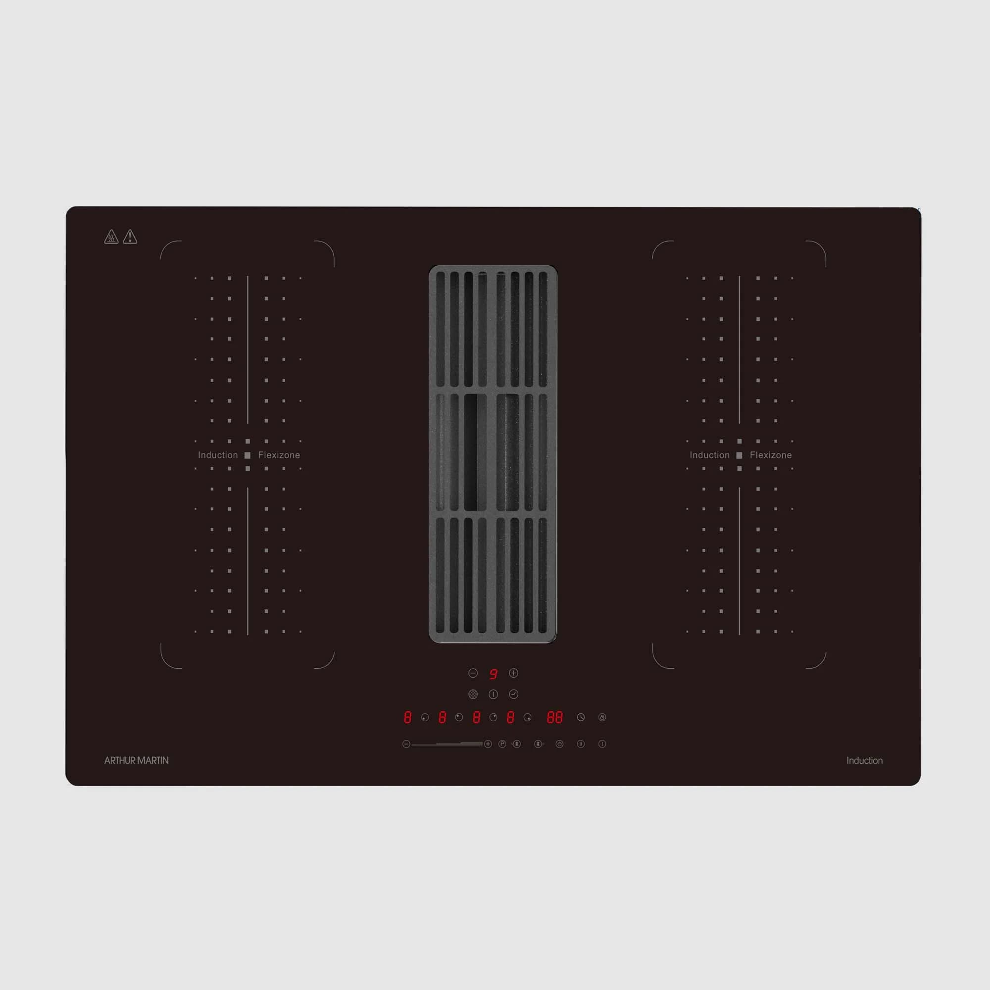 ARTHUR MARTIN – AMPIC1DA8070N – Plaque induction aspirante + doubles Flexizones – 7370W