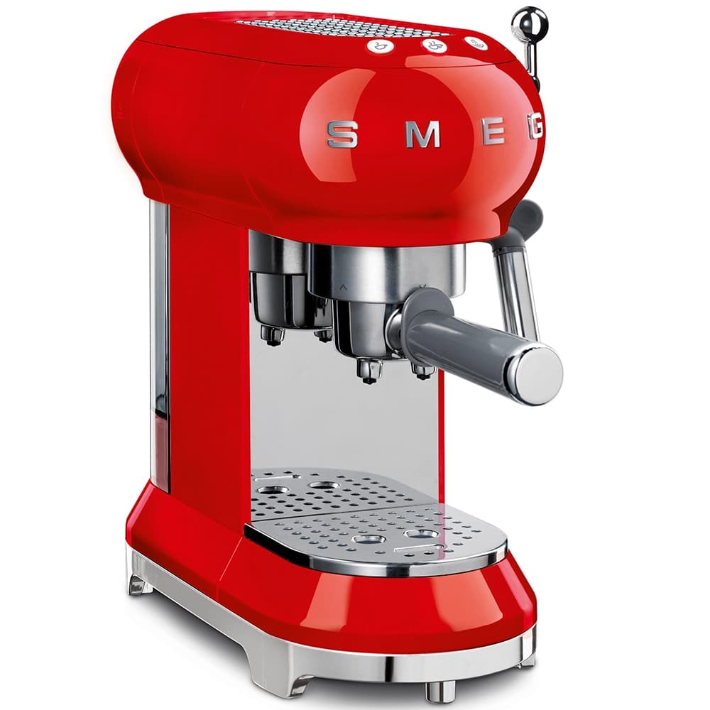 SMEG – ECF01RDEU – Machine à café Expresso Années 50 – Rouge