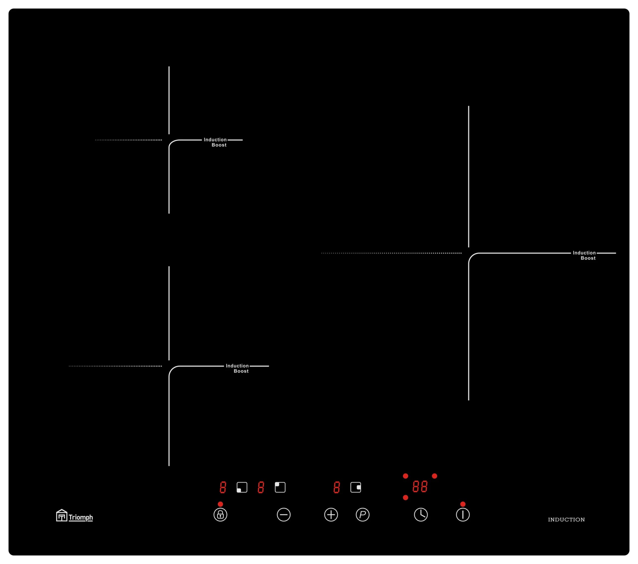 TRIOMPH – TRCPI3284B – Plaque induction – 6500W