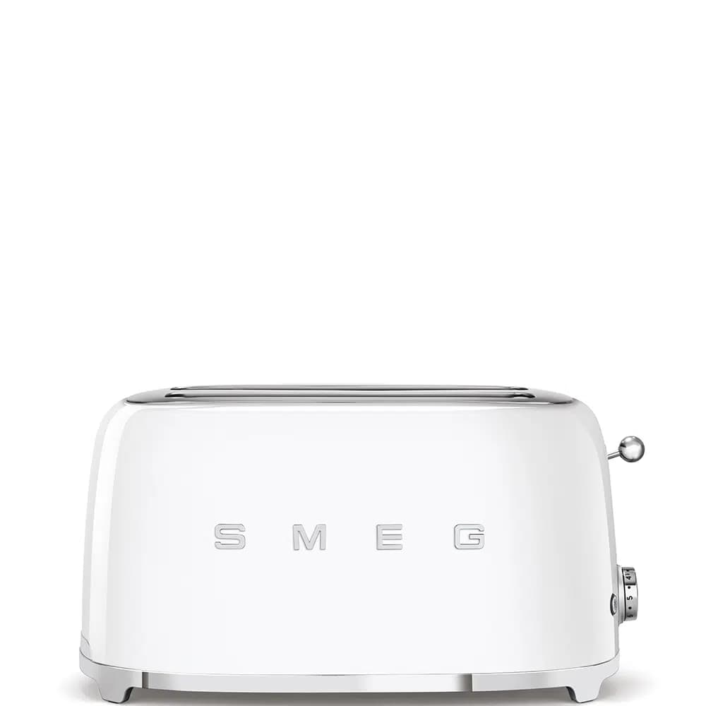 SMEG – TSF02WHEU – Toaster Grille-pain 4 tranches Années 50 – Blanc