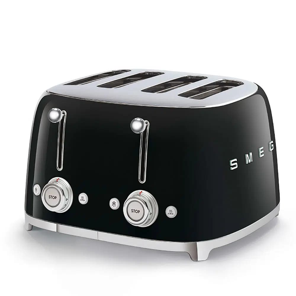 SMEG – TSF03BLEU – Toaster Grille-pain 4 tranches Années 50 – Noir
