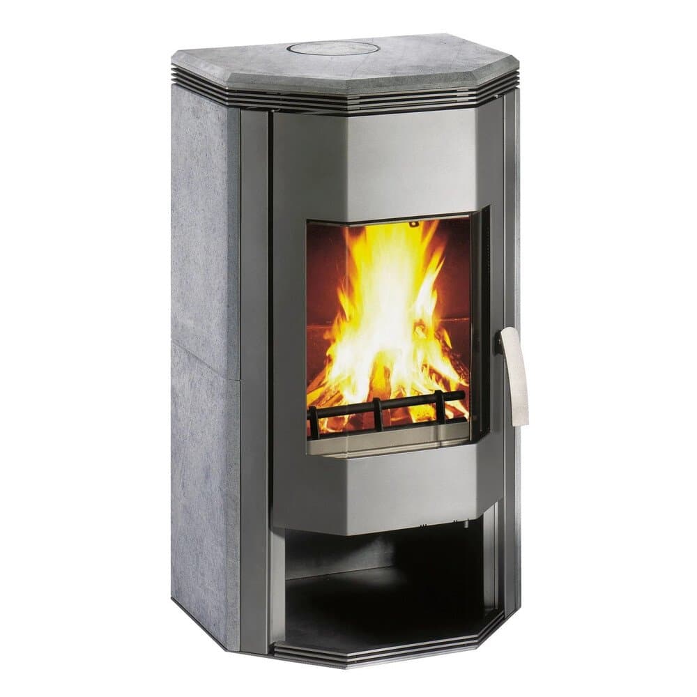 Wamsler Ugnis Kaminofen Naturstein Grau 8 kW