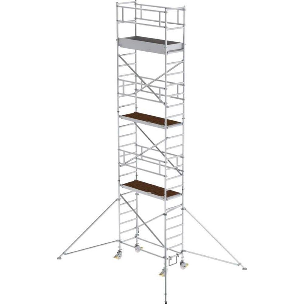 MUNK Günzburger Steigtechnik 154646 Aluminium Rollgerüst Montage ohne Werkzeug Arbeitshöhe (max.): 8.4 m