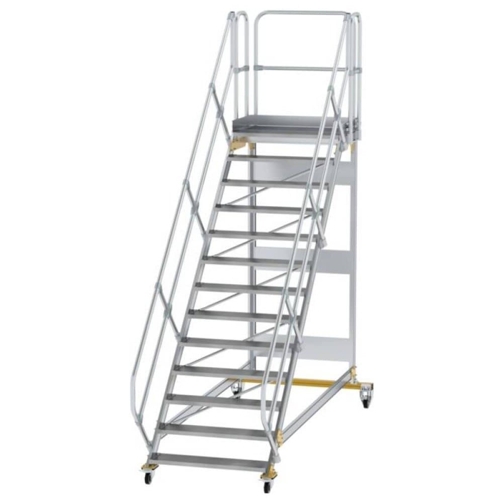 MUNK Günzburger Steigtechnik 600813 Aluminium, Stahl verzinkt Treppe Arbeitshöhe (max.): 0 cm