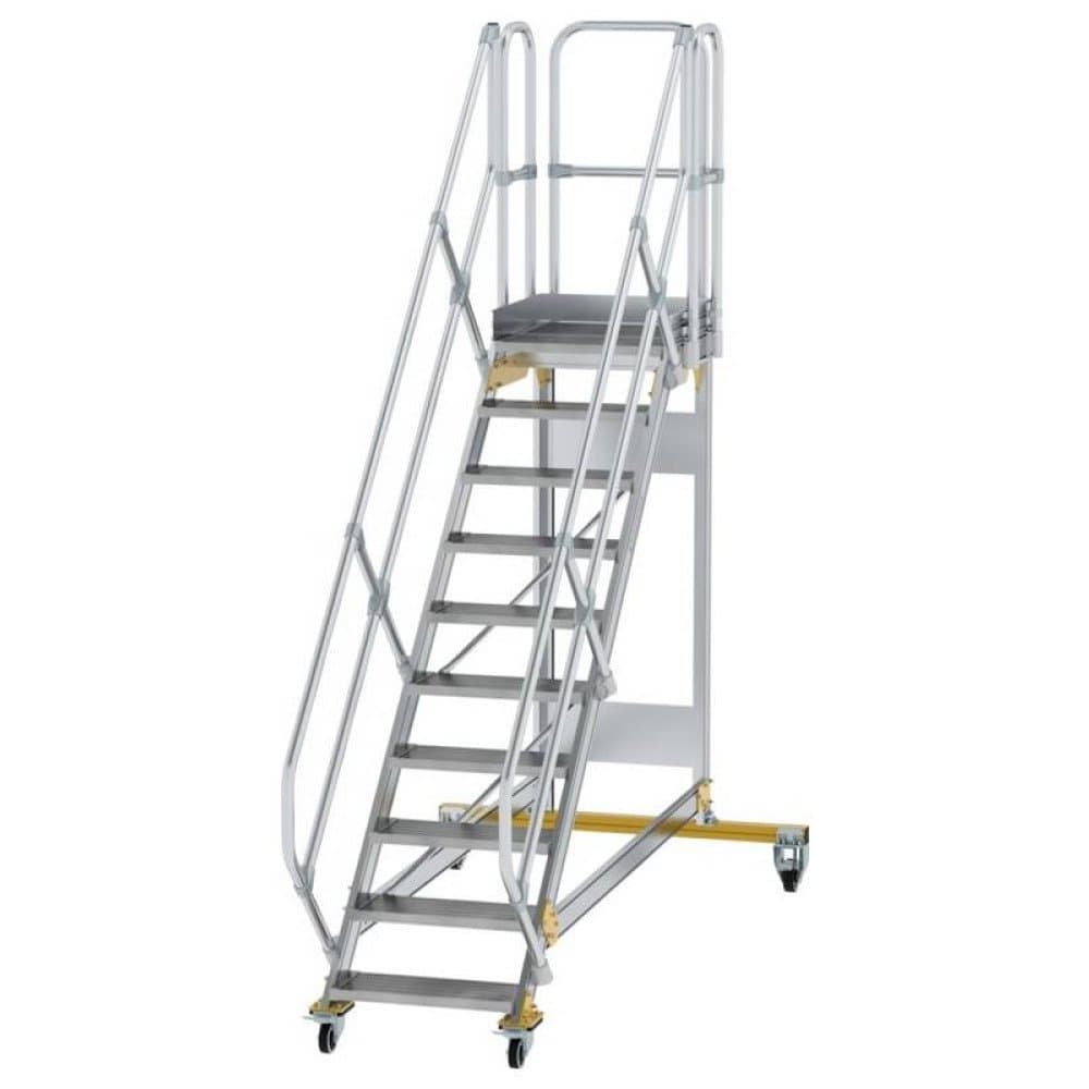 MUNK Günzburger Steigtechnik 600770 Aluminium, Stahl verzinkt Treppe Arbeitshöhe (max.): 2580 cm