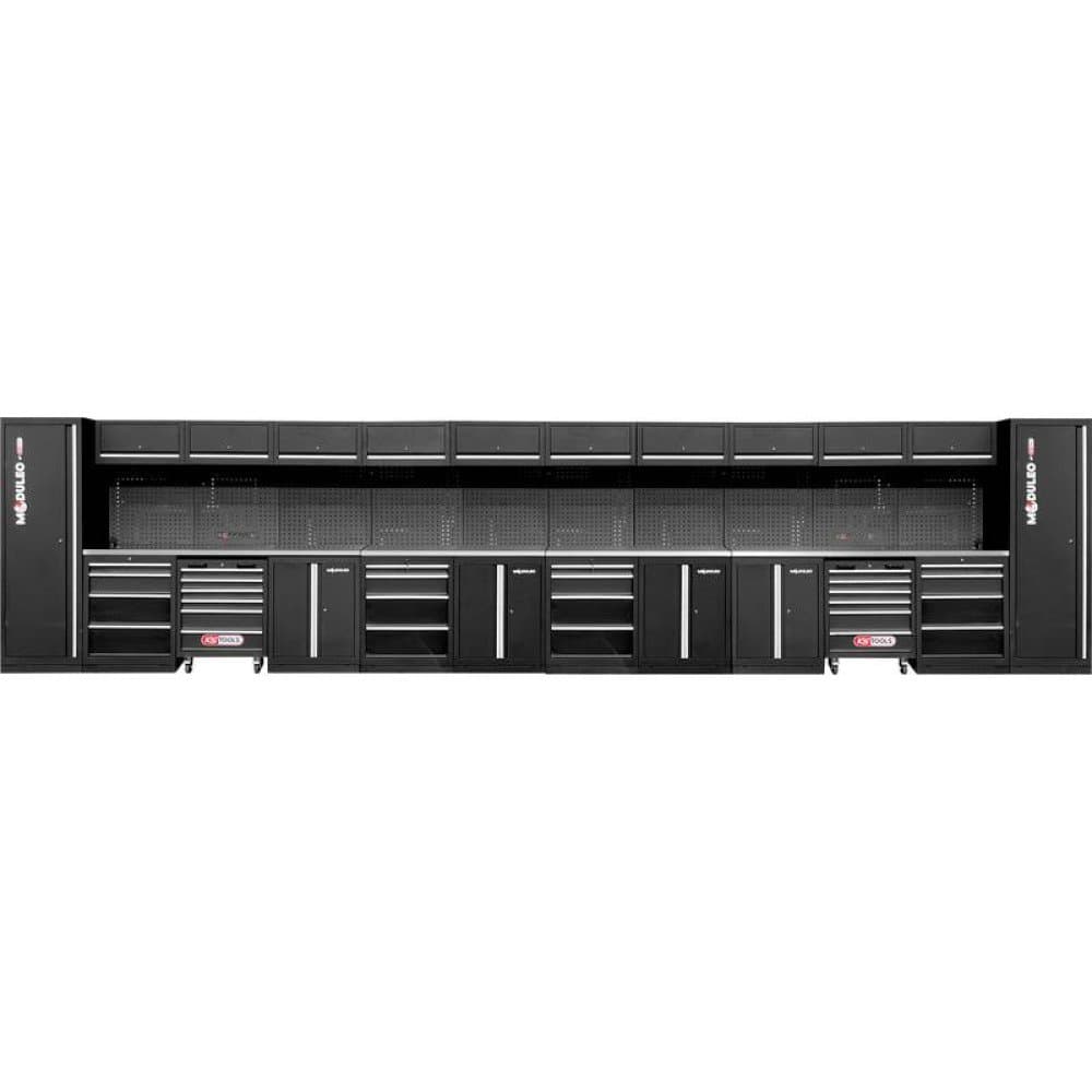 KS Tools 866.6260 Werkstatt-Schranksystem (B x H x T) 8000 x 1890 x 500 mm Schwarz/Grau