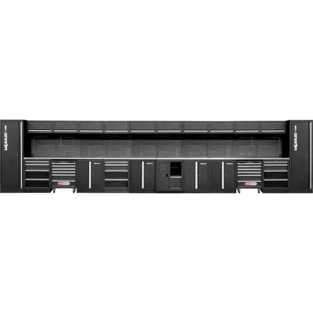 KS Tools 866.6255 Werkstatt-Schranksystem (B x H x T) 8000 x 1890 x 500 mm Schwarz/Grau