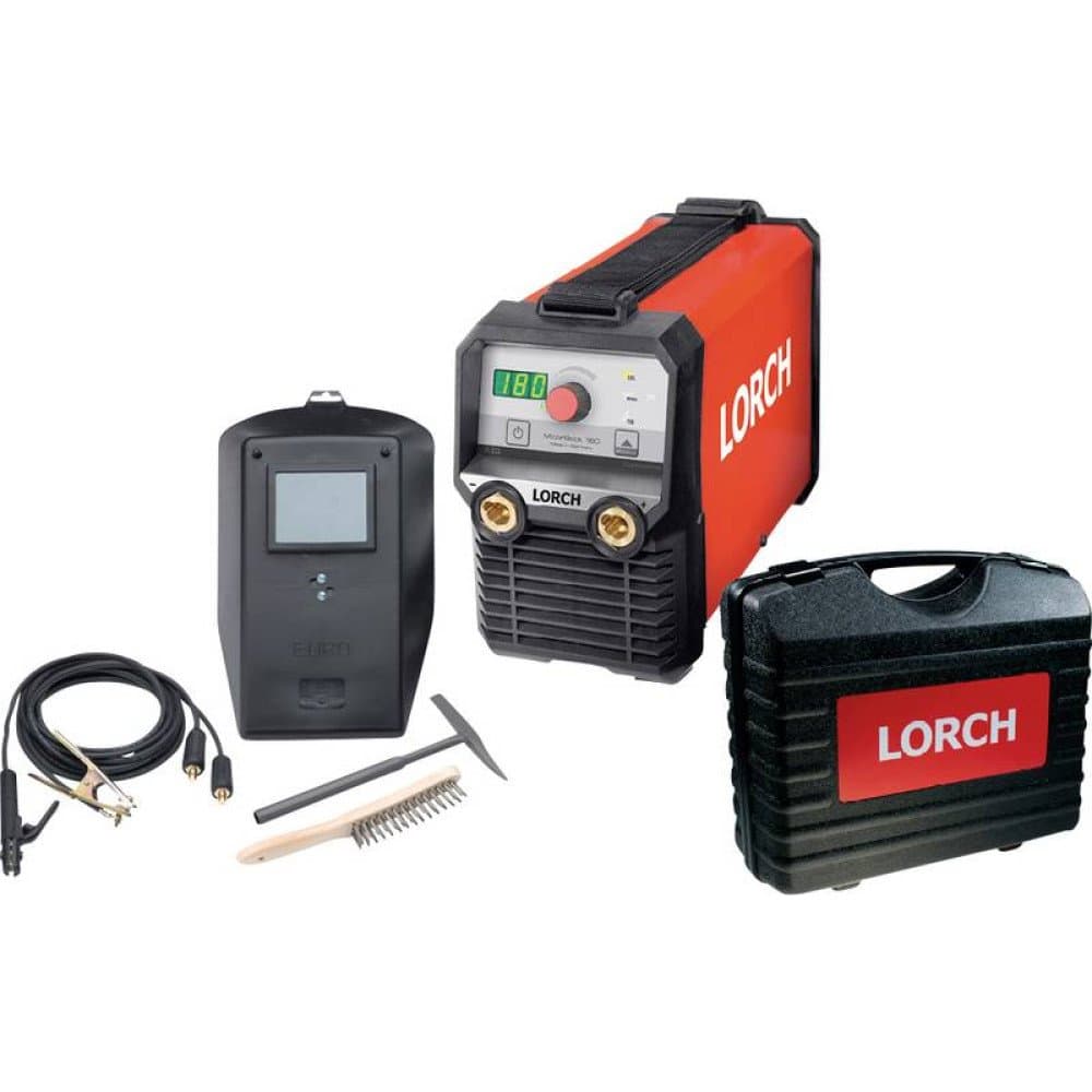 Lorch MicorStick 180 ControlPro Elektroden-Schweißgerät 10 - 180 A inkl. Zubehör