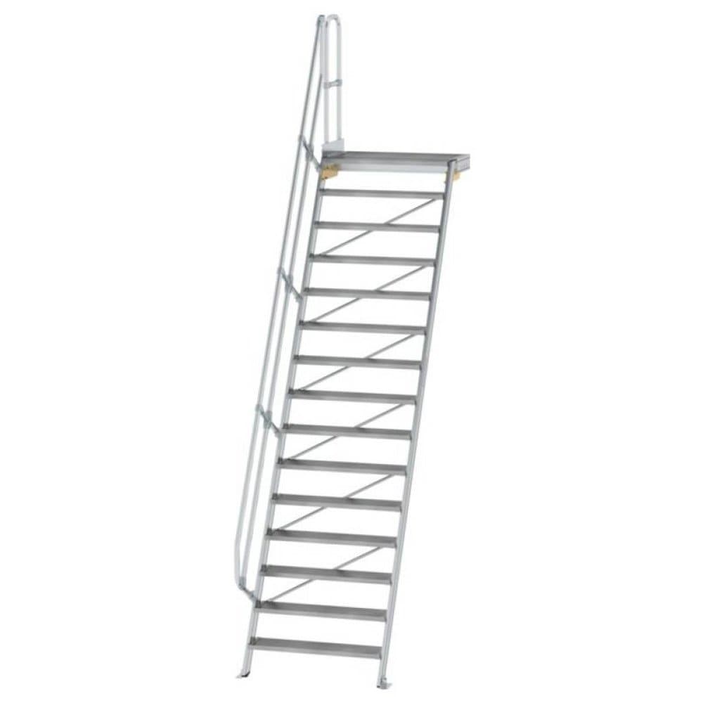 MUNK Günzburger Steigtechnik 600415 Aluminium, Stahl verzinkt Treppe