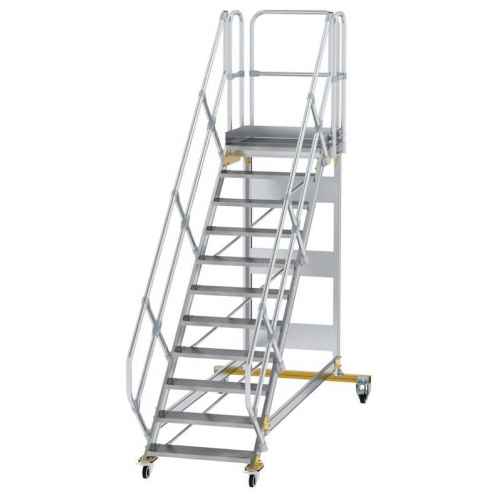 MUNK Günzburger Steigtechnik 600791 Aluminium, Stahl verzinkt Treppe Arbeitshöhe (max.): 0 cm