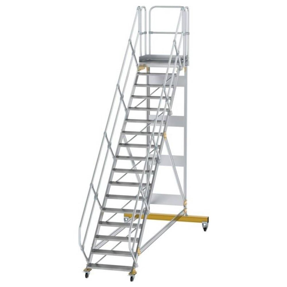 MUNK Günzburger Steigtechnik 600797 Aluminium, Stahl verzinkt Treppe Arbeitshöhe (max.): 0 cm