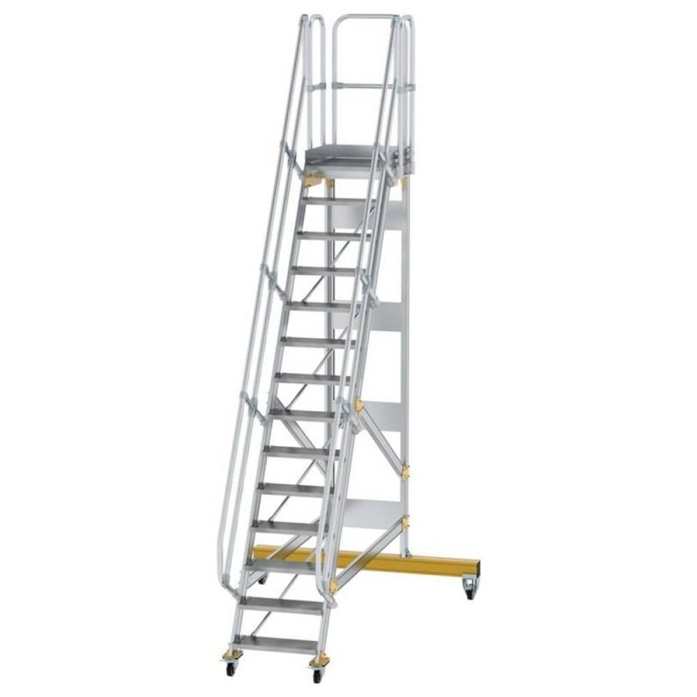 MUNK Günzburger Steigtechnik 600714 Aluminium, Stahl verzinkt Treppe Arbeitshöhe (max.): 2740 cm