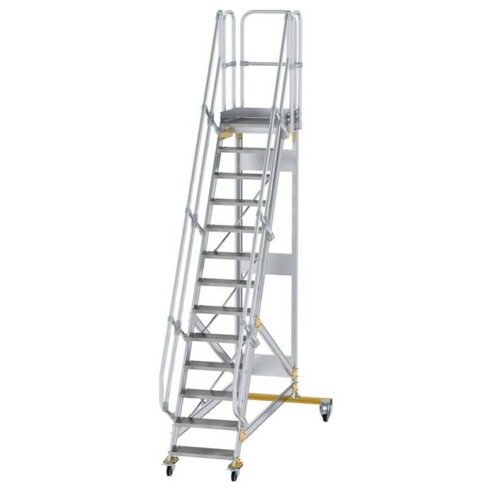 MUNK Günzburger Steigtechnik 600713 Aluminium, Stahl verzinkt Treppe Arbeitshöhe (max.): 2614 cm