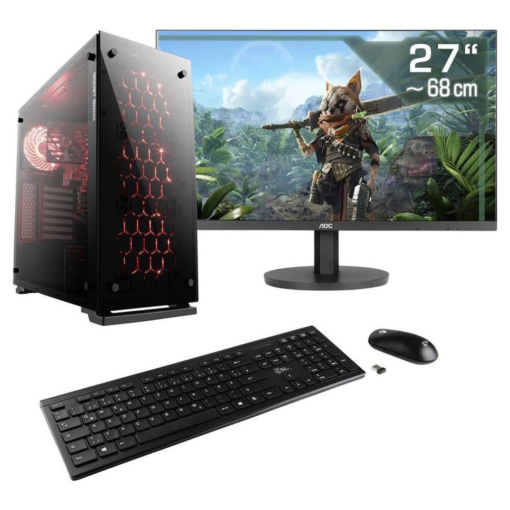 CSL Computer Gaming PC M11310H 68.6 cm (27 Zoll) WQHD AMD Ryzen 7 8700G 32 GB RAM 1 TB SSD AMD Radeon™ Onboard Graphics