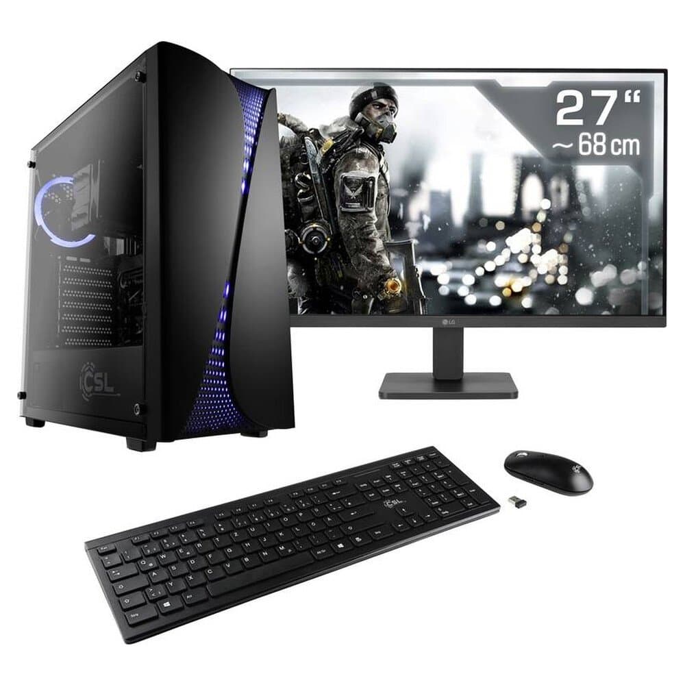 CSL Computer Gaming PC M11300H 68.6 cm (27 Zoll) Full HD AMD Ryzen 5 8600G 32 GB RAM 1 TB SSD AMD Radeon™ Onboard Graphi